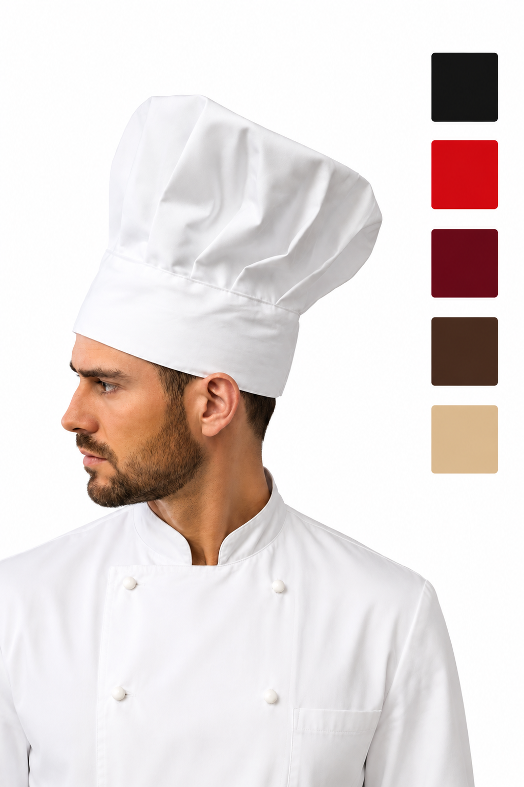 CAPPELLO CUOCO 100% COTONE REGOLABILE UNISEX