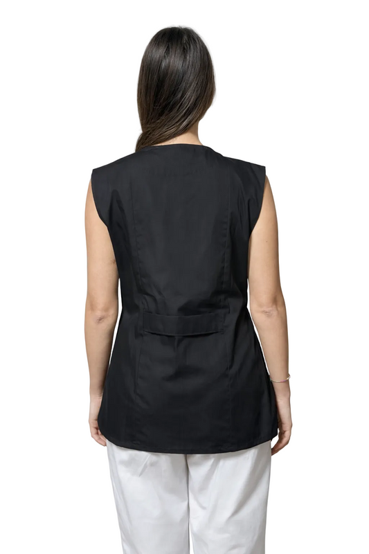 CASACCA GIROMANICA CON ZIP NERO/BIANCO