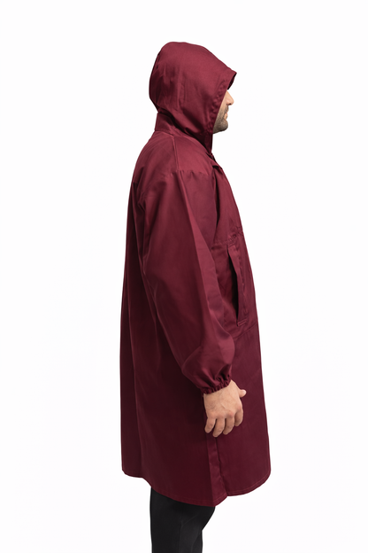 CAMICE DA MACELLAIO MANICA LUNGA CON CAPPUCCIO UNISEX