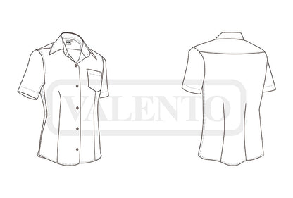 CAMICIA DONNA MEZZA MANICA MODELLO STAR