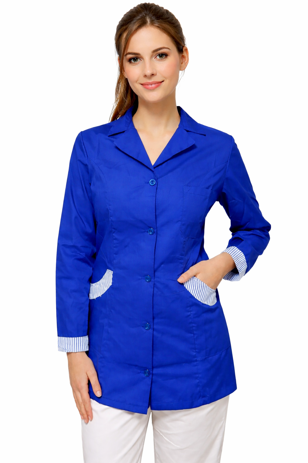 CASACCA DONNA MODELLO SLIM MANICA LUNGA CON PROFILO IN 6 COLORAZIONI