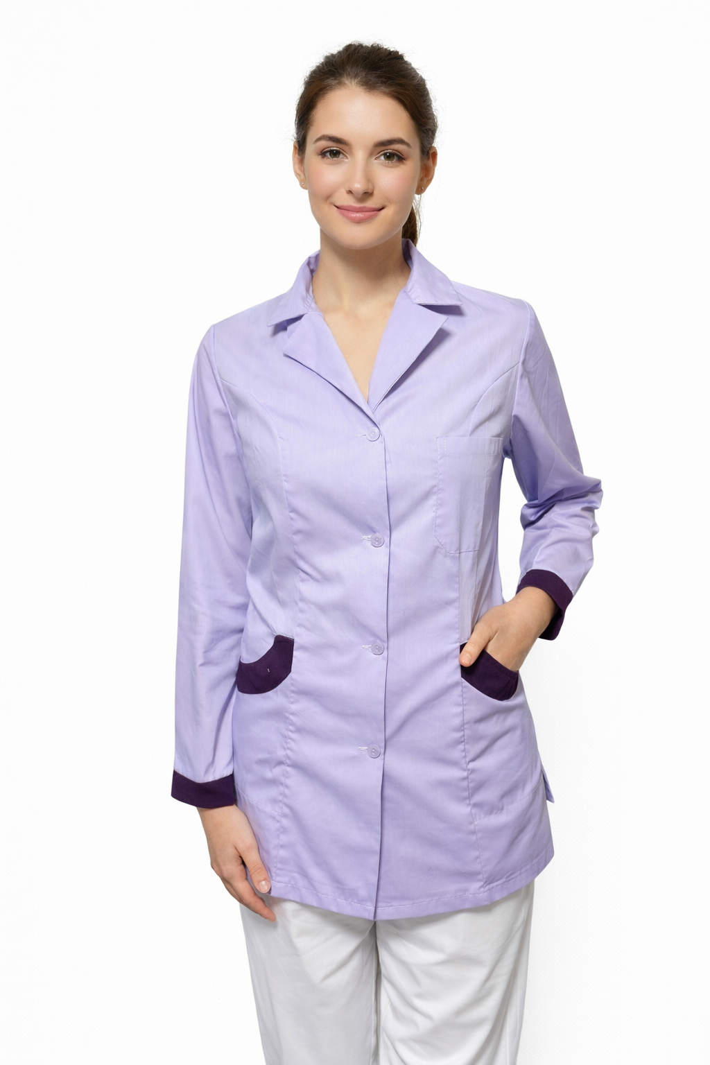 CASACCA DONNA MODELLO SLIM MANICA LUNGA CON PROFILO IN 6 COLORAZIONI