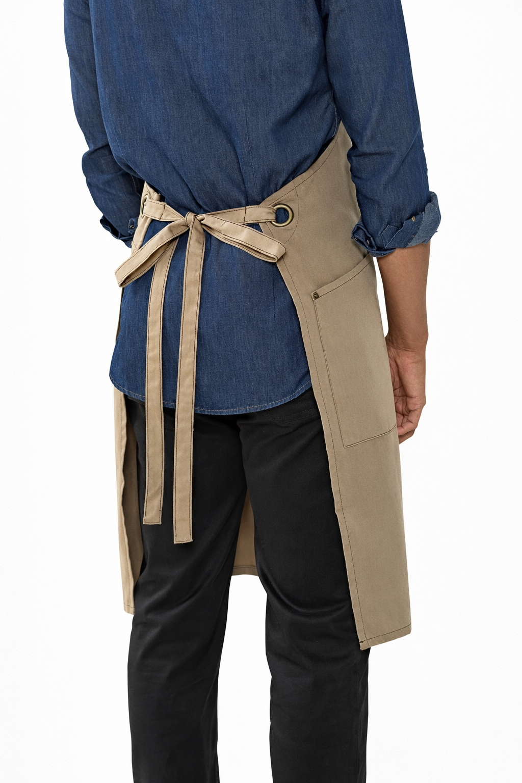 GREMBIULE/PETTORINA UNISEX CON ANELLI E LACCIO