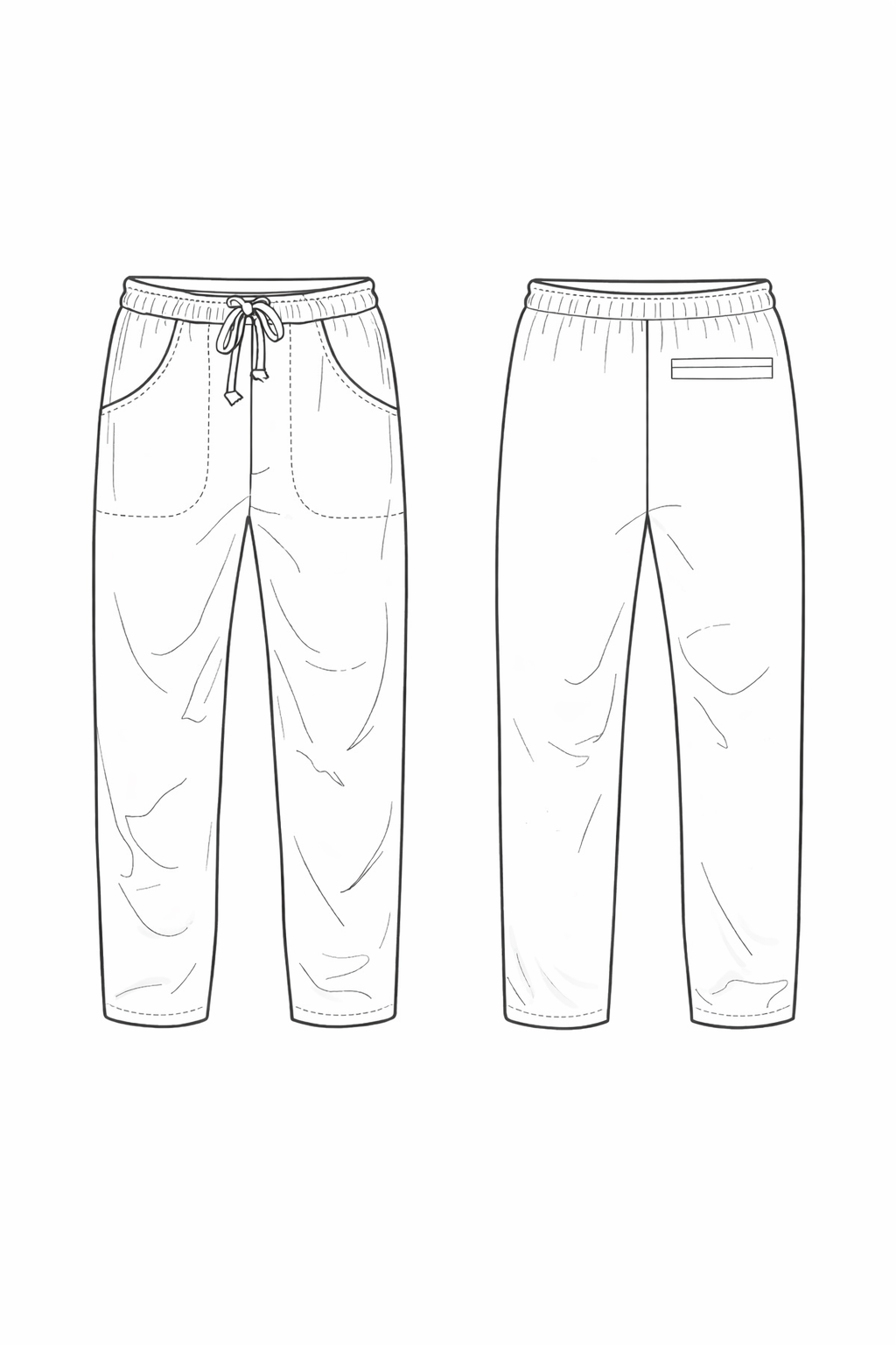 PANTALACCIO/PANTALONE SLIM UNISEX IN 14 COLORAZIONI