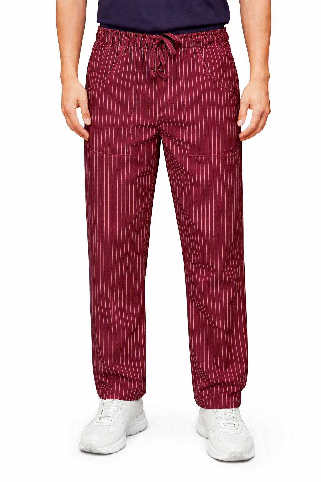 PANTALACCIO/PANTALONE SLIM UNISEX GESSATO IN 4 COLORAZIONI