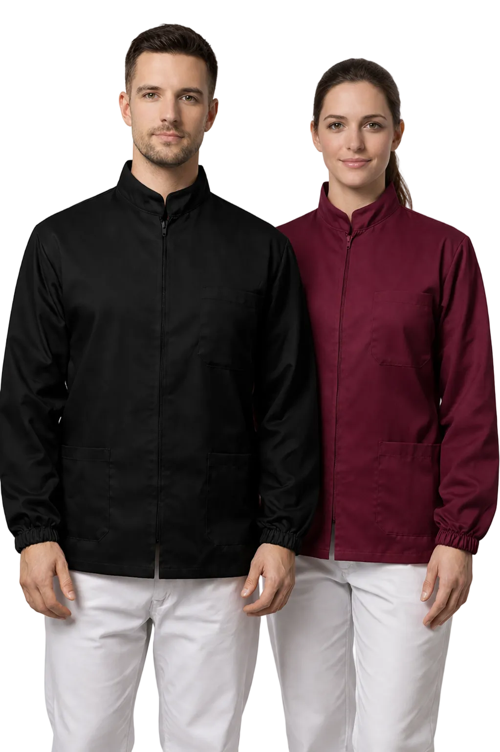 GIACCA COREANA MANICA LUNGA CON ZIP UNISEX