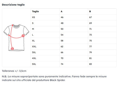 T-SHIRT BS010 IN 17 COLORAZIONI