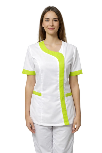 CASACCA DONNA MODELLO BEAUTY BIANCO FINIMENTO FUCSIA/ROYAL/VERDE