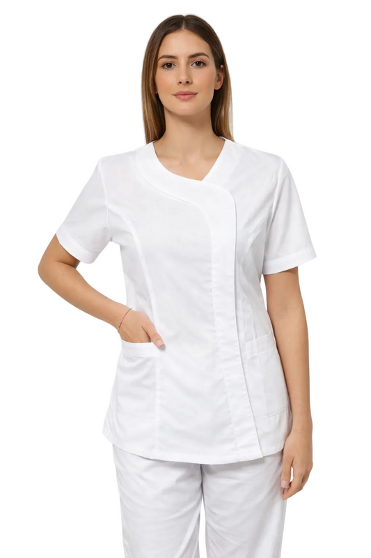 CASACCA DONNA MEZZA MANICA MODELLO BEAUTY BIANCO/NERO