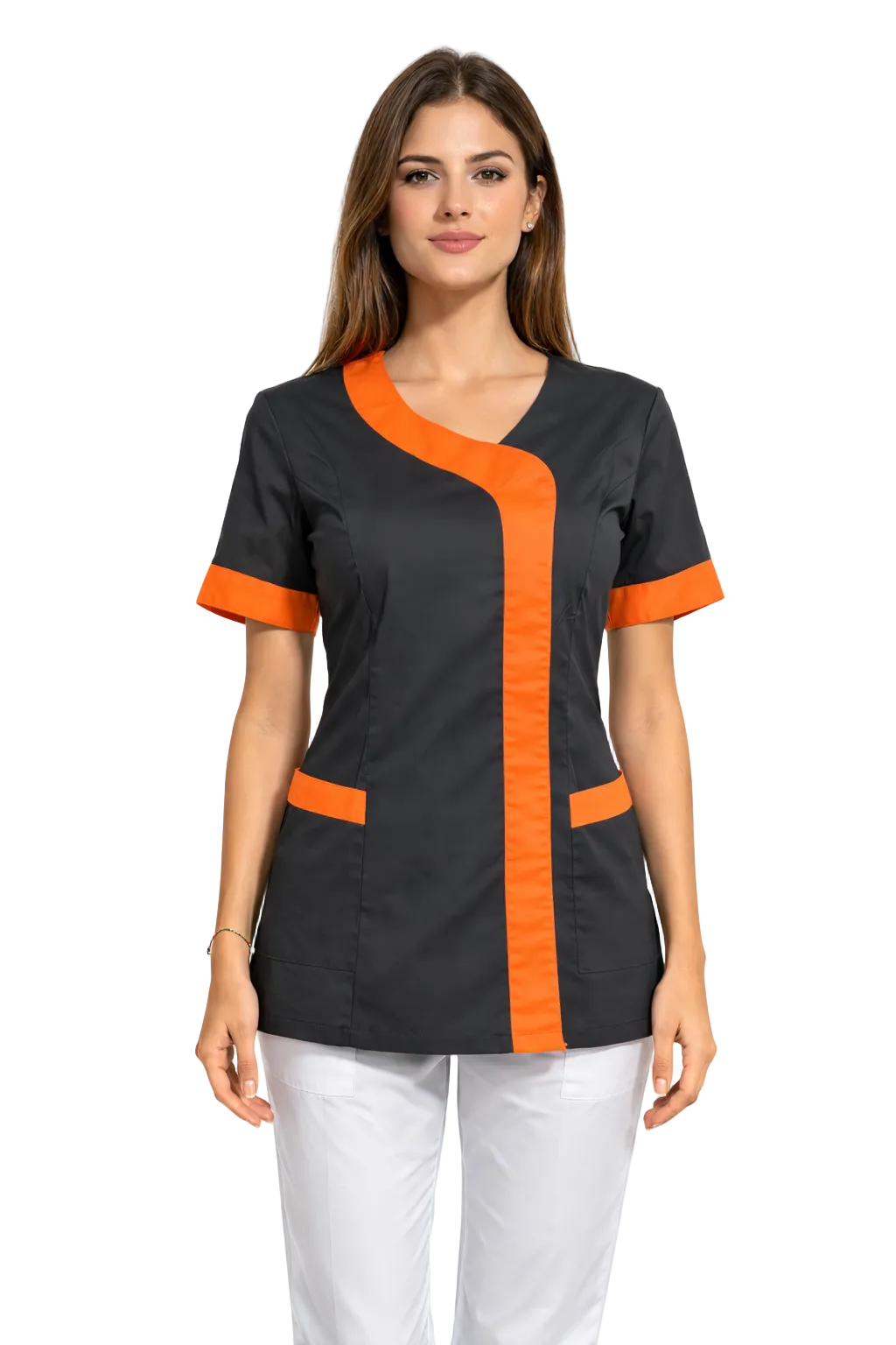 CASACCA DONNA MODELLO BEAUTY NERO CON PROFILI LILLA/ARANCIO/FUCSIA/AZZURRO