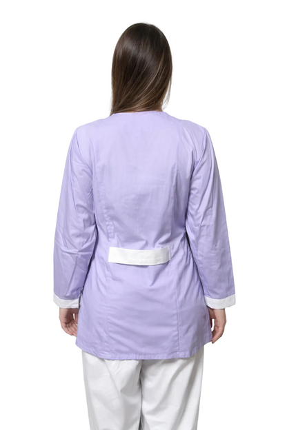 CASACCA ZIP DONNA MANICLA LUNGA MODELLO BICOLORE /ROSSO/FUCSIA/LILLA
