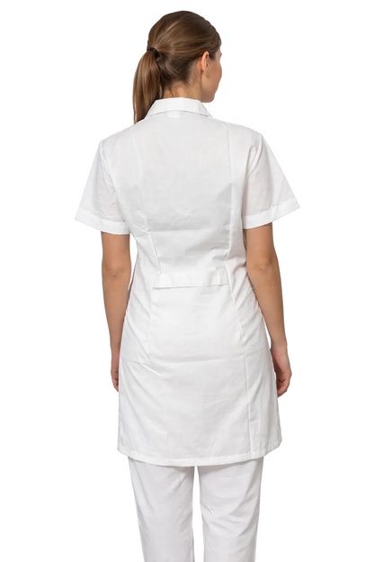 CAMICE DA LAVORO LUNGO DONNA MEZZA MANICA BIANCO