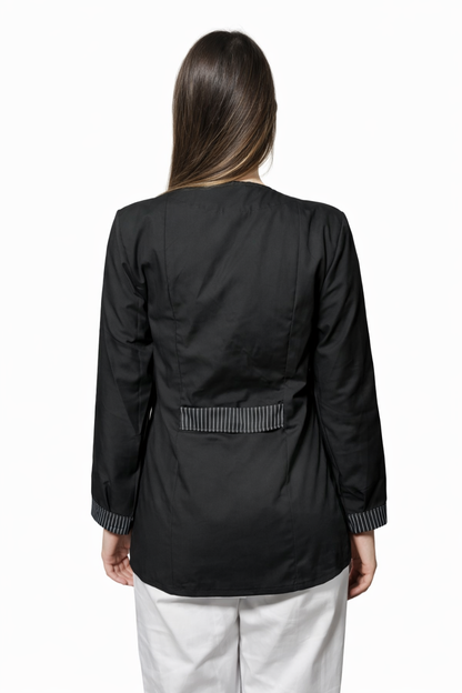 CASACCA ZIP MODELLO GESSATO MANICA LUNGA