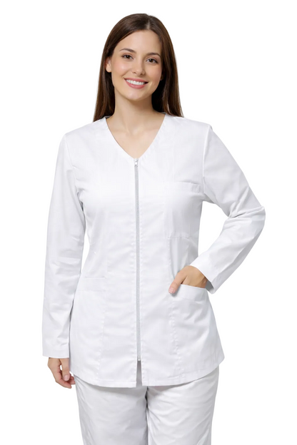 CASACCA DONNA MANICA LUNGA CON ZIP IN 6 COLORAZIONI