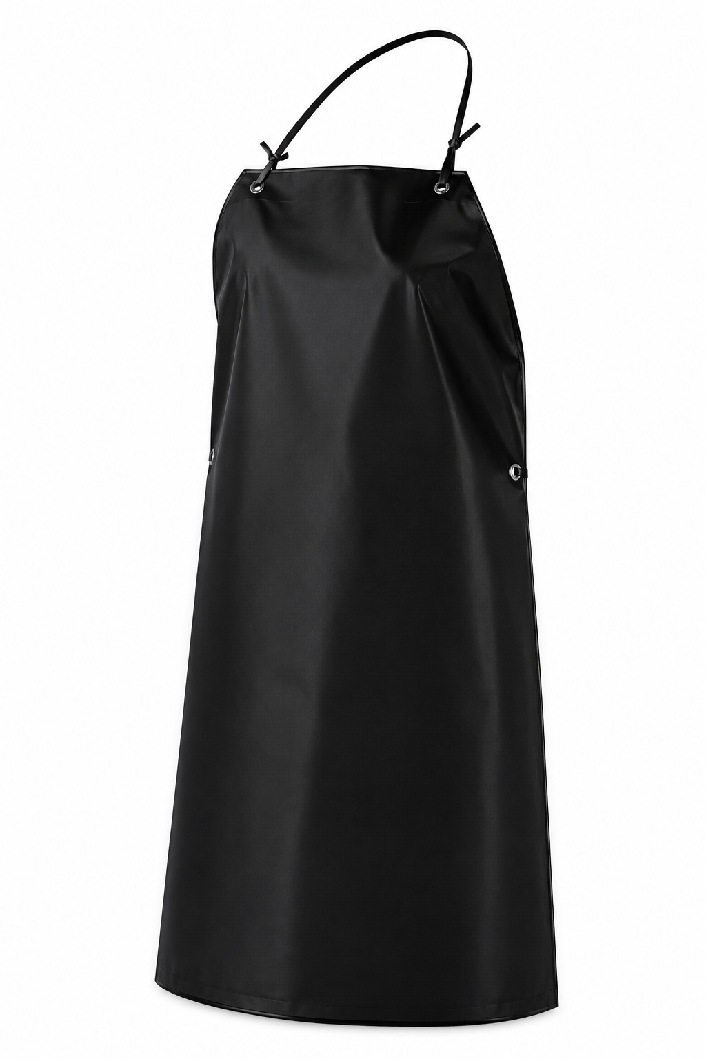 GREMBIULE DA LAVORO IN GOMMA PVC IMPERMEABILE NERO/BIANCO