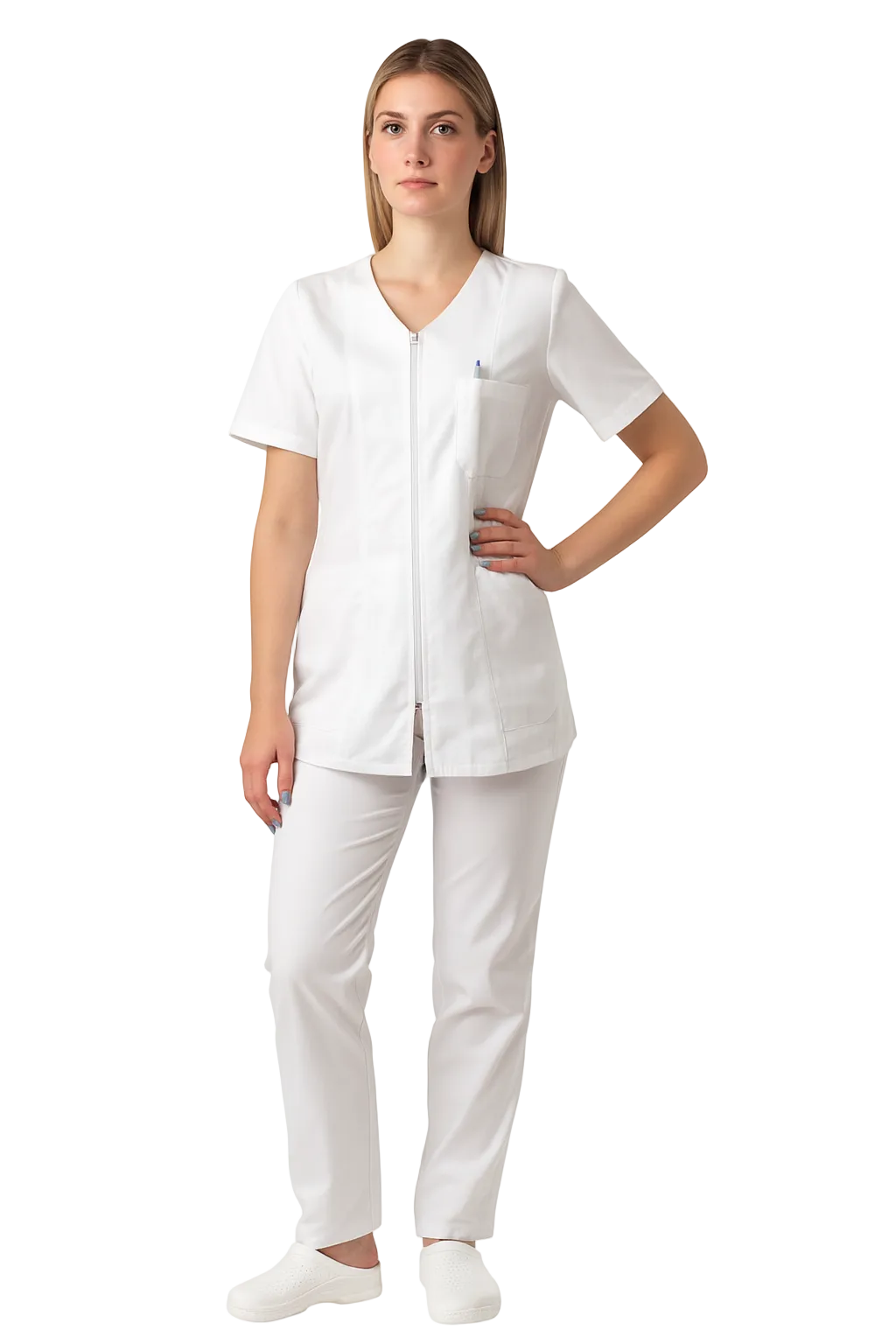 DIVISA OSPEDALIERA ZIP DONNA IN 7 COLORAZIONI