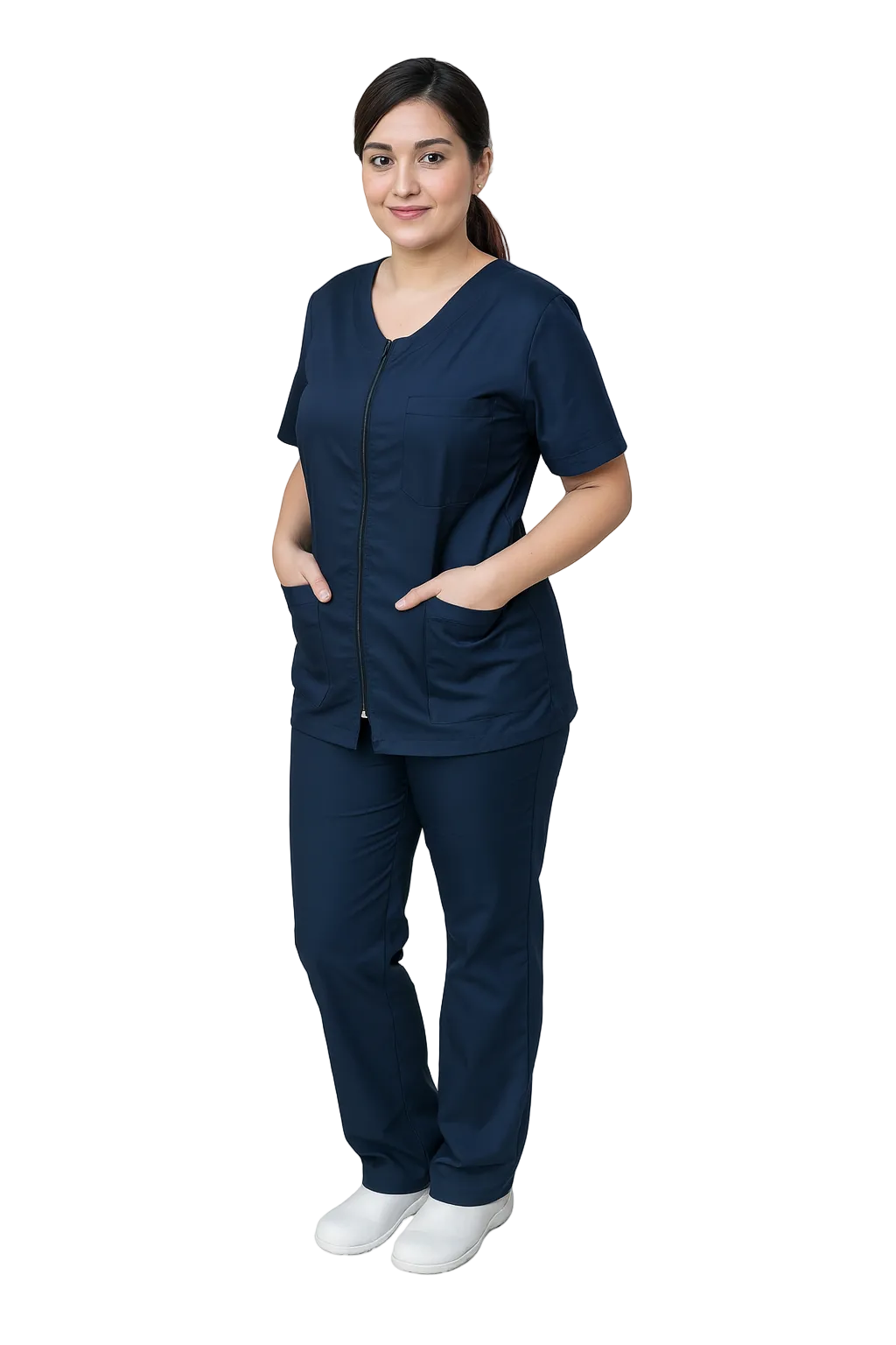 DIVISA OSPEDALIERA ZIP DONNA IN 7 COLORAZIONI