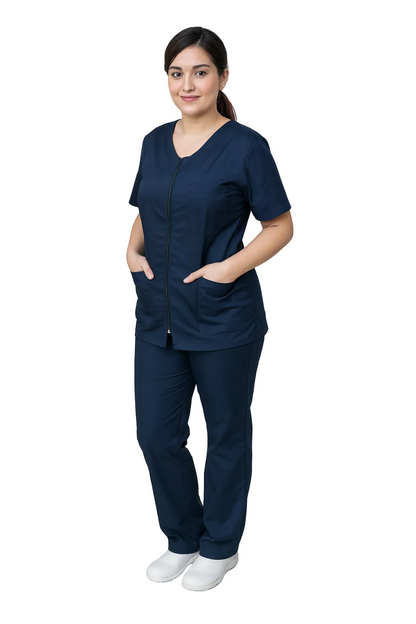 DIVISA OSPEDALIERA ZIP DONNA IN 7 COLORAZIONI