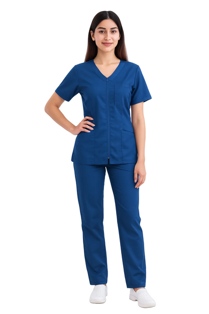 DIVISA OSPEDALIERA ZIP DONNA IN 7 COLORAZIONI