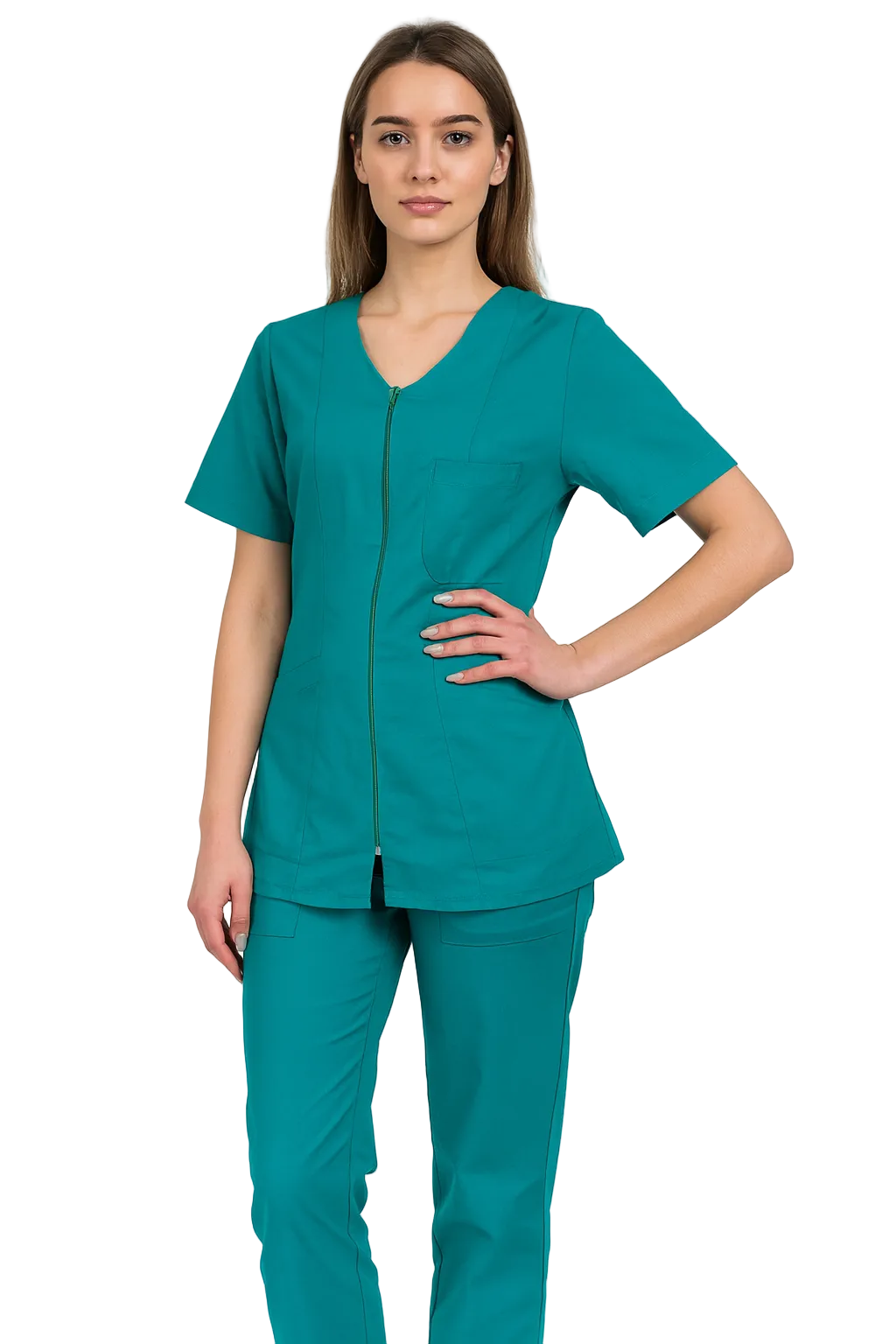 DIVISA OSPEDALIERA ZIP DONNA IN 7 COLORAZIONI