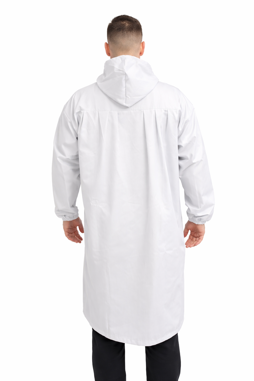 CAMICE DA MACELLAIO MANICA LUNGA CON CAPPUCCIO UNISEX