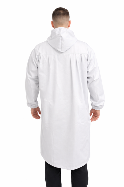CAMICE DA MACELLAIO MANICA LUNGA CON CAPPUCCIO UNISEX