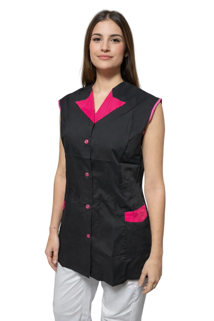 CASACCA DONNA GIROMANICA COLLO FUXIA IN 2 COLORAZIONI