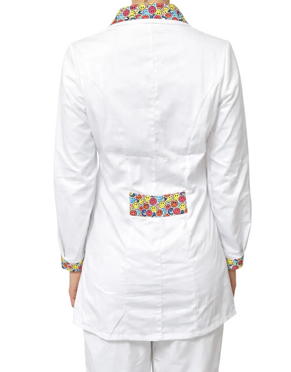 CASACCA DONNA MODELLO SMILE AVVITATO FUCSIA/BIANCO