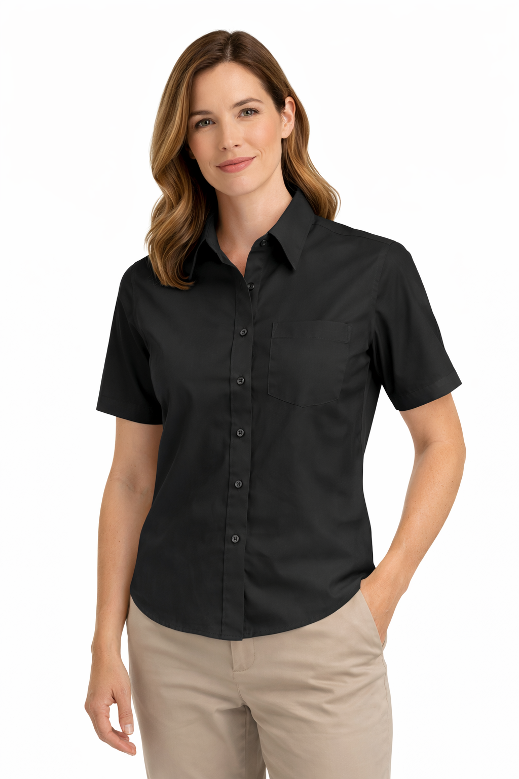CAMICIA DONNA MEZZA MANICA MODELLO STAR