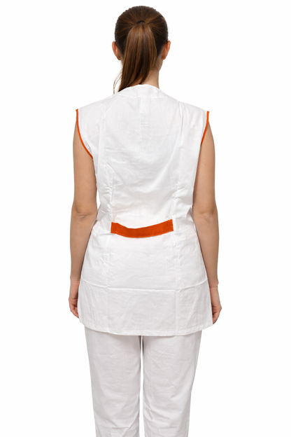 CASACCA GIROMANICA BIANCA CON SCOLLO A V IN 5 COLORAZIONI