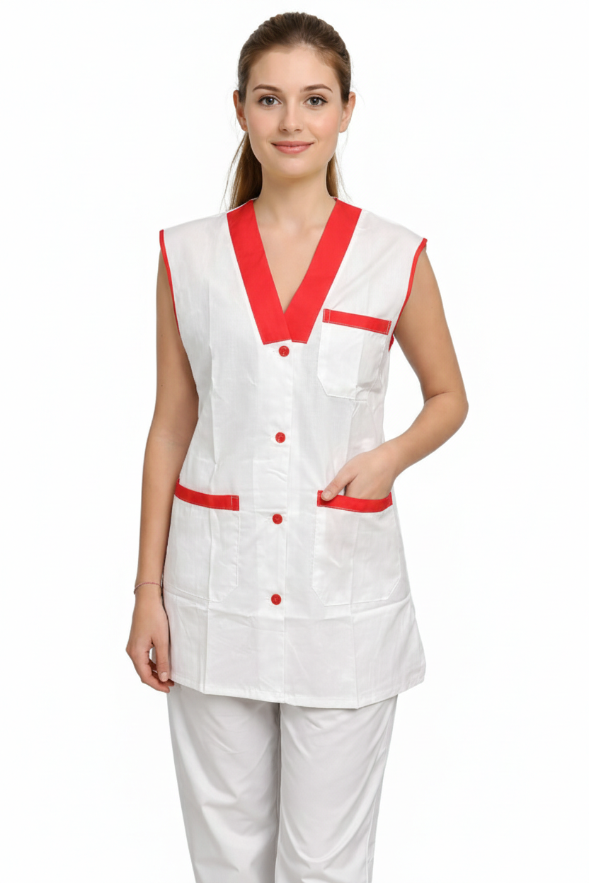 CASACCA GIROMANICA BIANCA CON SCOLLO A V IN 5 COLORAZIONI