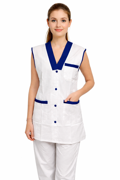 CASACCA GIROMANICA BIANCA CON SCOLLO A V IN 5 COLORAZIONI
