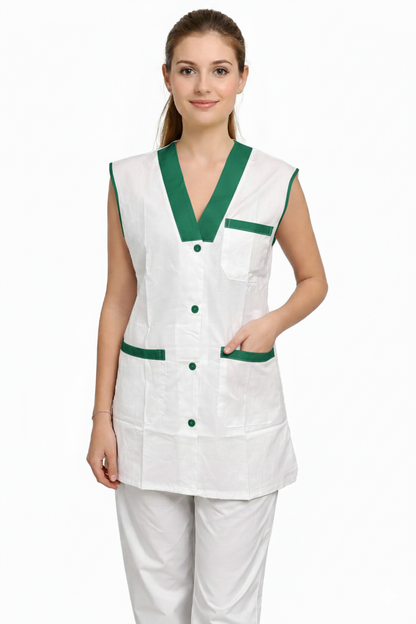 CASACCA GIROMANICA BIANCA CON SCOLLO A V IN 5 COLORAZIONI